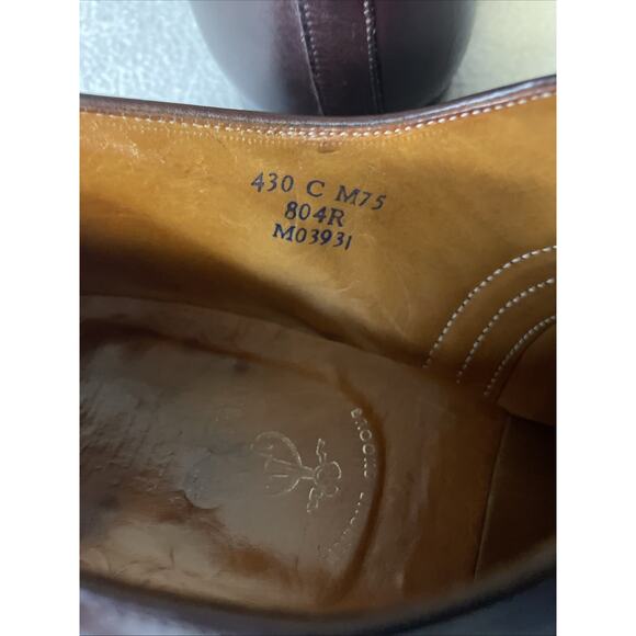 Vtg Brooks Brothers Devon England Men\'s Wingtip Dress Shoes Brown Leather 11.5 main image 12